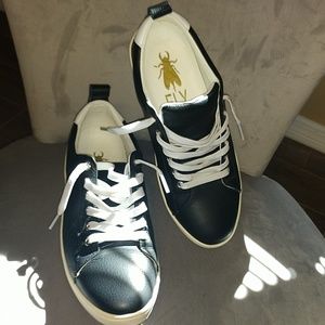 Fly London black leather sneakers